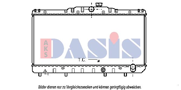 AKS DASIS Радиатор, охлаждение двигателя 210090N